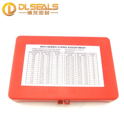 DLseals NBR Rubber 382pcs 419pcs metric o-ring kit/o ring boxes