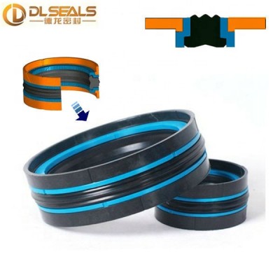 Heavy machinery DAS Double-acting compact piston seal