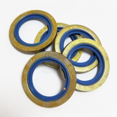 flat washer M10: 16*12.4*1.5 NBR+Iron Bue Bonded Seal Gasket